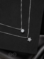 Petal n Bloom- Silver Layered Necklace