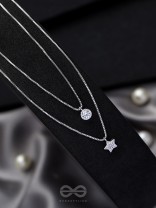 Petal n Bloom- Silver Layered Necklace