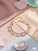 The Violet Sun- Golden Layered Bracelet