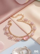 The Violet Sun- Golden Layered Bracelet