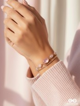 The Violet Sun- Golden Layered Bracelet