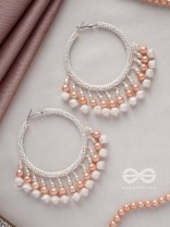 Kairavi- The Pristine Moonlight- Pearls and Beads Embroidered Earrings