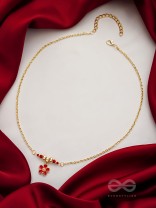 Rose N Thorns- Golden Embellished Necklace With Anti-Tarnish Coating 