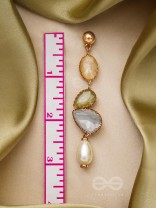 The Flowery Branch- Golden Embellished Earrings