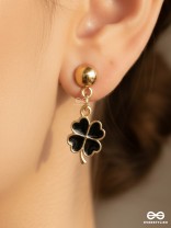 The Blooming Tale- Golden Embellished Earrings