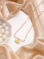 The Planet Crafter- Golden Embellished Necklace With Anti-Tarnish Coating 