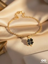 The Ebony Bud- Golden Embellished Bracelet