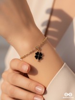 The Ebony Bud- Golden Embellished Bracelet