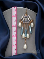 Star Gazing- Golden Pearl Earrings