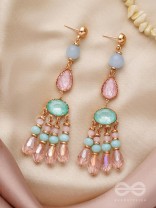 The Dazzling Drizzle- Golden Embellished Earrings