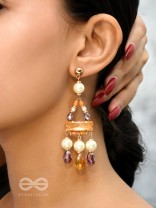 The Honeybunch- Golden Embellished Earrings