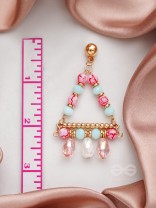 The Wonder Triangle- Golden Embellished Earrings