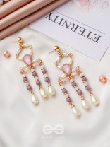 The Flowing Spring- Golden Embellished Earrings