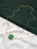 The Starry Eyed- Golden Embellished Necklace With Anti-Tarnish Coating 