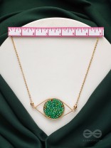 The Starry Eyed- Golden Embellished Necklace With Anti-Tarnish Coating 