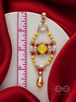 The Shrine Shadow- Golden Embellished Earrings