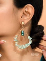 The Frosted Forest- Golden Embellished Earrings