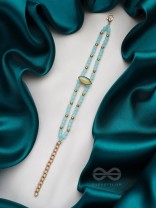 The Sapphire Grove- Golden Embellished Bracelet