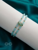 The Sapphire Grove- Golden Embellished Bracelet