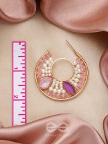 The Eyes of Heaven- Golden Embellished Earrings