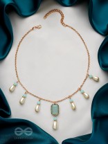 The Guardian Angels- Golden Pearl Necklace With Anti-Tarnish Coating