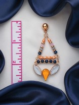 The Tribal Charm - Golden Embellished Earrings