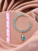 The Rainy Cloud- Golden Embellished Earrings
