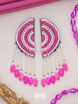 Tamarasi - The Lotus Pond - Beads And Cutdana Hand Embroidered Earrings