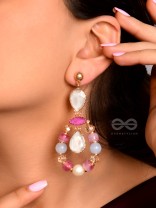 The Spring Palette- Golden Embellished Earrings