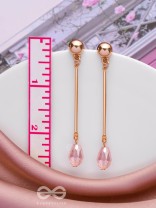 The Dazzling Drops- Golden Embellished Earrings