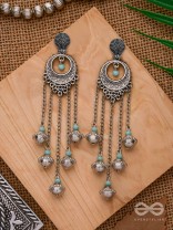 The Royal Glory- Oxidised Embellished Earrings
