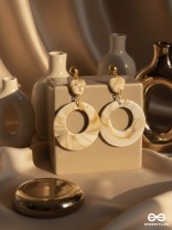 The 'Sea'sational- Golden Embellished Earrings