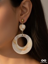 The 'Sea'sational- Golden Embellished Earrings