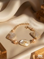 The Ocean Wonder- Golden Embellished Bracelet