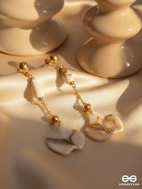 The Beach Spirit- Golden Embellished Earrings