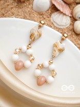 The Sea Jewels- Golden Embellished Earrings
