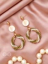 The Midnight Moon- Golden Embellished Earrings