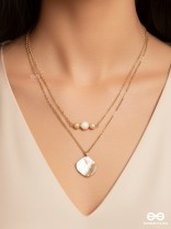 The Shellfish Wish- Golden Layered Necklace With Anti-Tarnish Coating