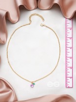 The Fig Delight- Golden Embellished Necklace With Anti-Tarnish Coating