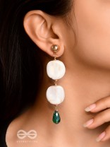 Walk on the Beach- Golden Embellished Earrings