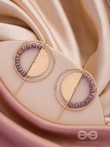 The Golden Sunburst- Golden Beads Earrings