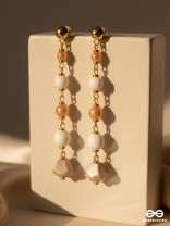 The Beach Baubles- Golden Embellished Earrings