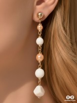 The Beach Baubles- Golden Embellished Earrings