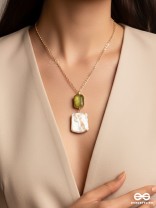 The Sea Goddess- Golden Shell Necklace With Anti-Tarnish Coating 