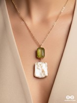 The Sea Goddess- Golden Shell Necklace With Anti-Tarnish Coating 