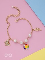 The Sunny Spring- Golden Enamelled Bracelet