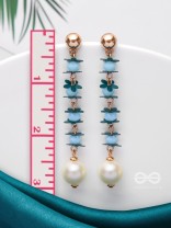 The Lily of the Nile- Golden Pearl Earrings