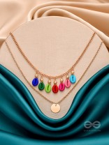 The Rainbow Belle- Golden Layered Necklace With Anti-Tarnish Coating 