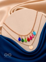 The Rainbow Belle- Golden Layered Necklace With Anti-Tarnish Coating 