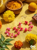 Srijas- The Flower-Garland- Sequins & Glass Beads Embroidered Earrings